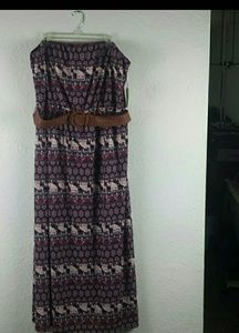 NEW! Womens Plus Size Sleeveless Dress with Belt